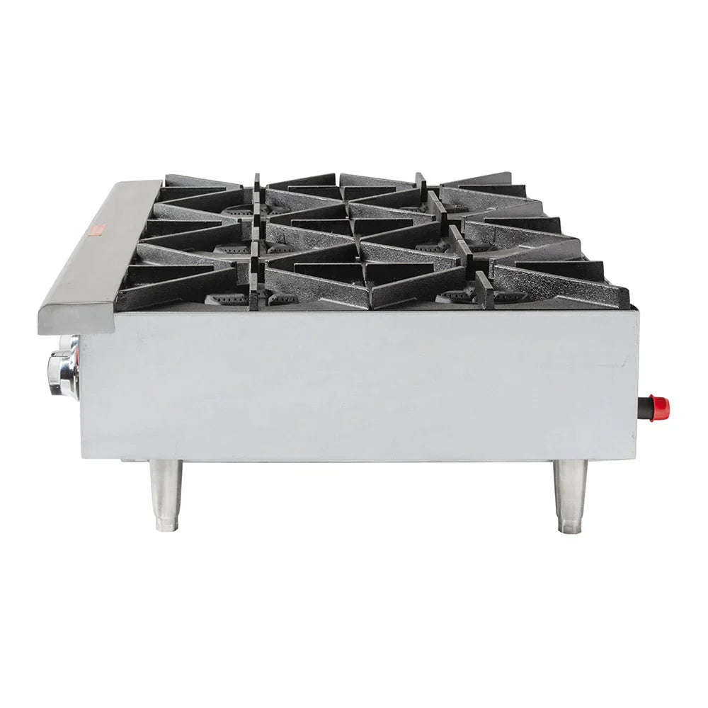 Star 606HF 36" Gas Hotplate w/ (6) Burners & Manual Controls - LP