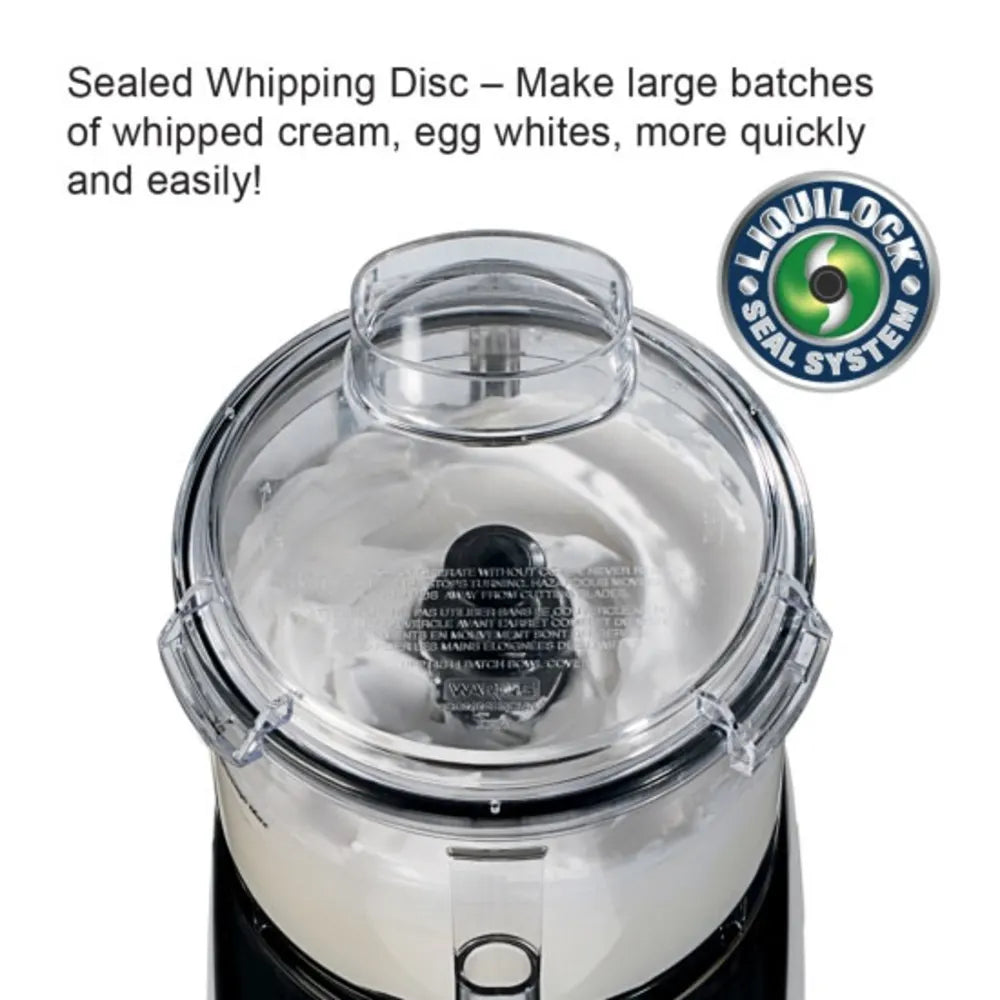 Waring  WFP11SW 2.5 Qt. Clear Batch Bowl Food Processor - 3/4 hp