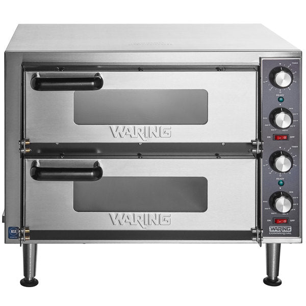 Waring  WPO350 Countertop Pizza Oven - Double Deck, 240v/1ph