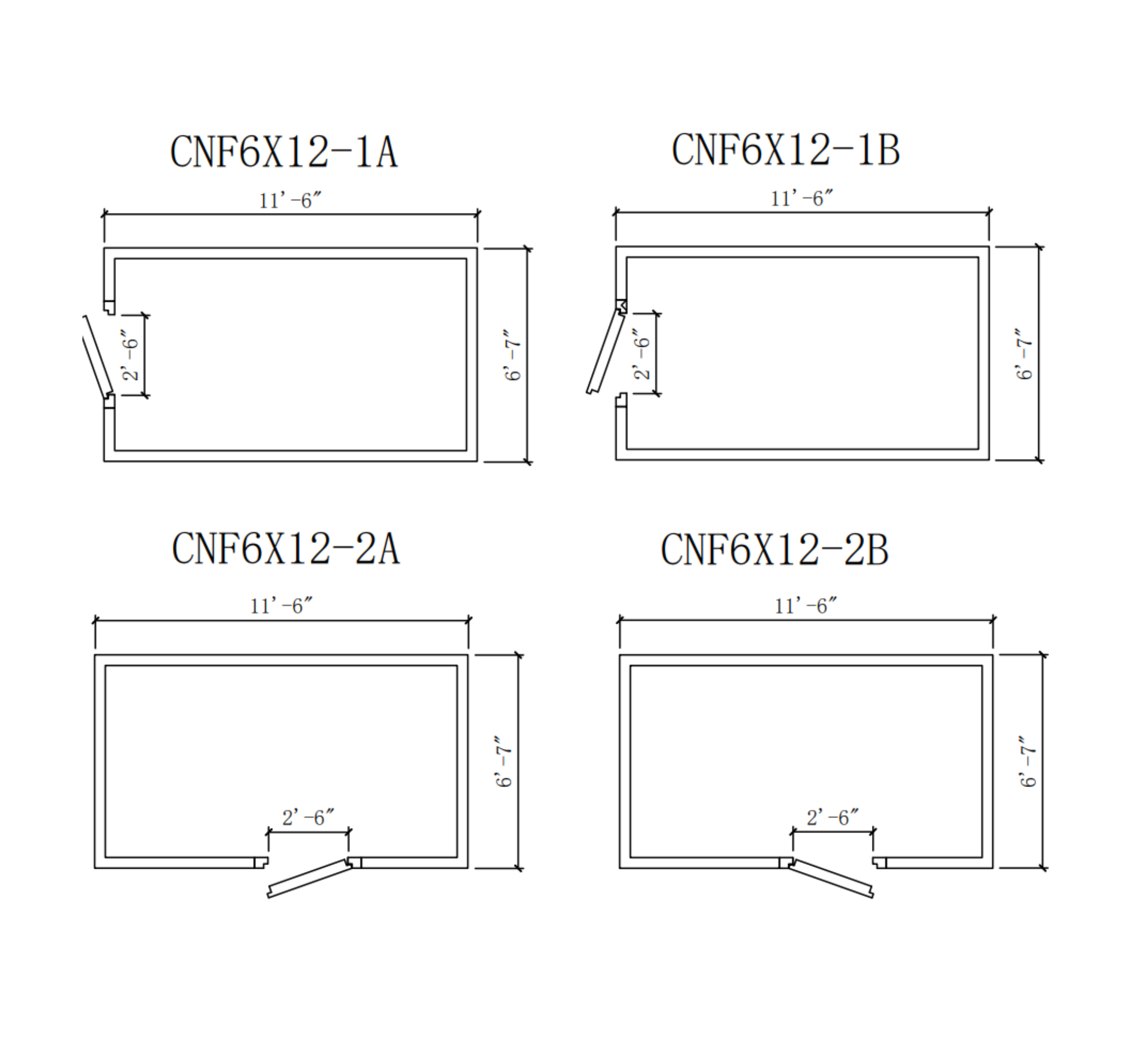 6' x 12' Astra Walk-In Cooler No Floor