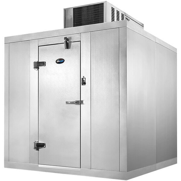 Amerikooler QC061272**NBSC 6' x 12' x 7' 2" Quick Ship Floorless Indoor Walk-In Cooler with Top Mounted Refrigeration