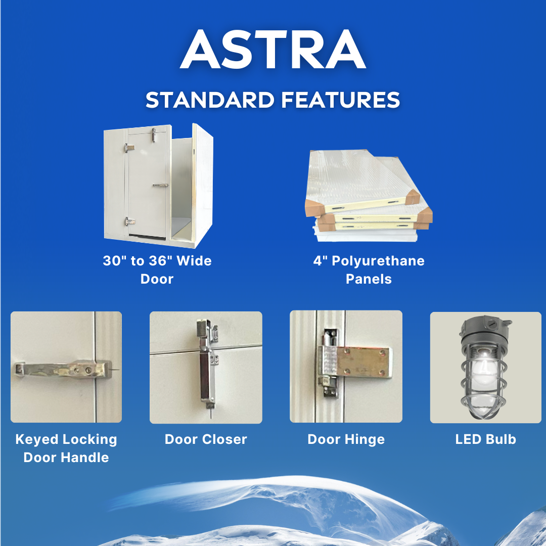 Astra 8 x 15 Walk-In Freezer with Floor and Remote Refrigeration