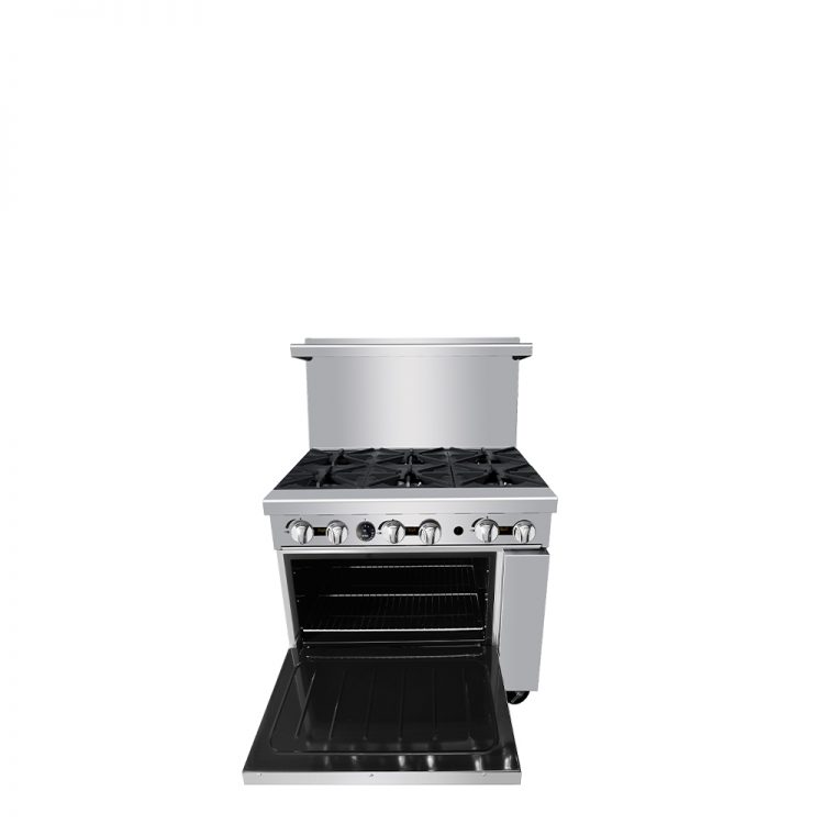 Atosa AGR-6B 36" Gas Range 6 Burner - LP