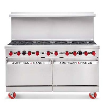 American Range AR-48G-2B 60" 2 Burner Gas Range with 48" Griddle and (2) Standard Ovens - NG