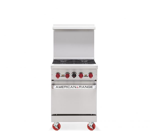 American Range AR-4-SU 24" 4 Burner Gas Range with Step up and Standard Oven - LP