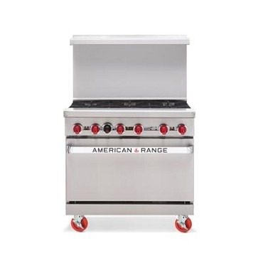 American Range AR-24G-2B 36" 2 Burner Gas Range with 24" Griddle and Standard Oven - NG