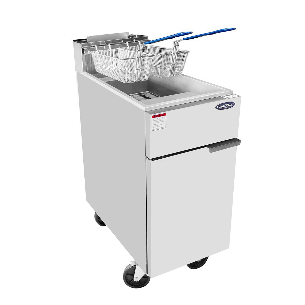 Atosa CookRite ATFS-50 HD 50 LB Stainless Steel Deep Fryer - NG