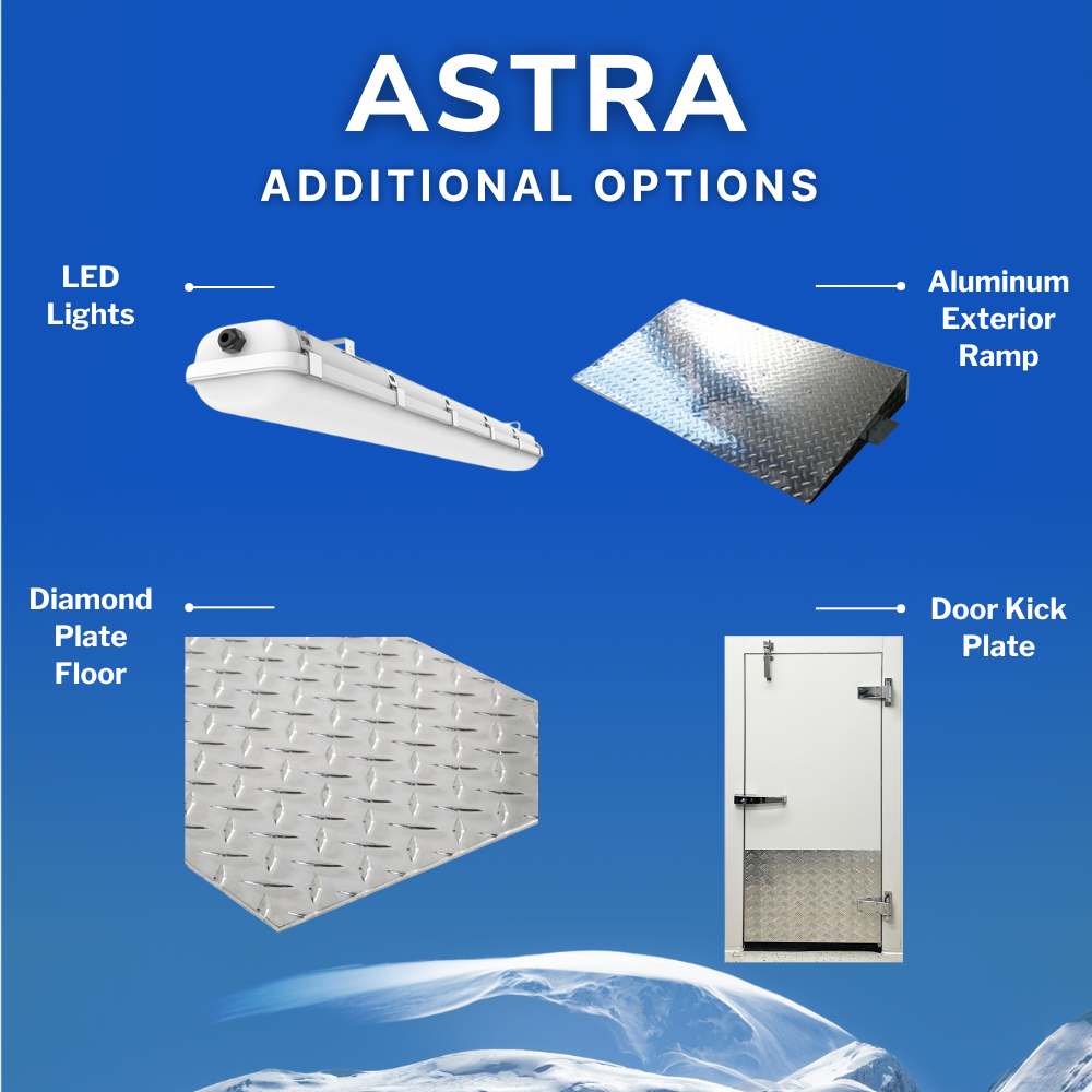 Astra 10 x 13 Walk-In Cooler with Floor and Remote Refrigeration