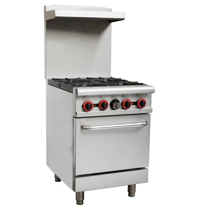 Cookline CR24-4-NG 24" 4 Burner Natural Gas Range with Oven