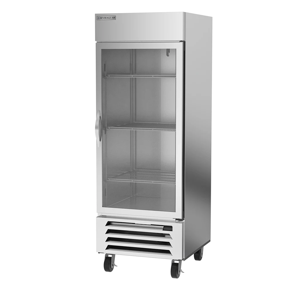 Beverage Air HBF27HC-1-G 1 Glass Door Bottom Mount Freezer 30"