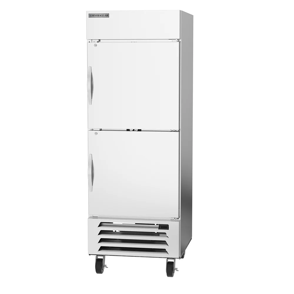 Beverage Air HBF27HC-1-HS 2 Solid Half-Door Bottom Mount Freezer 30"