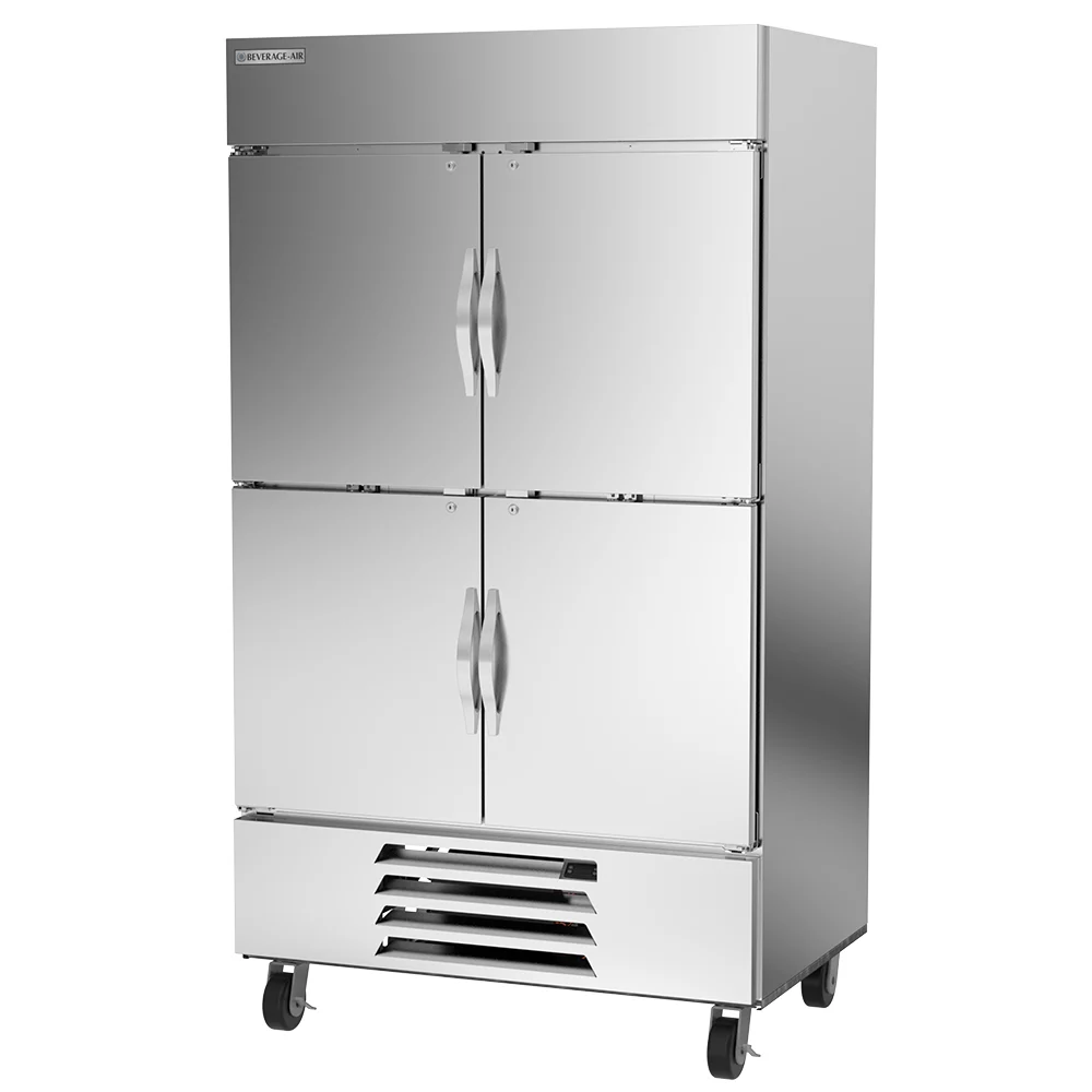 Beverage Air HBF44HC-1-HS 4 Solid Half-Door Bottom Mount Freezer 47"