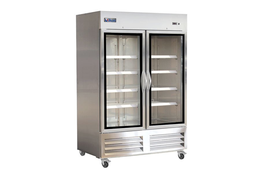 Ikon IB54RG Double Glass Door Bottom Mount Refrigerator