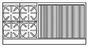 Imperial IR-4-RB36-C-NG 60" 4 Burner Gas Range with 36" Broiler, (1) Standard and (1) Convection Oven, Natural Gas