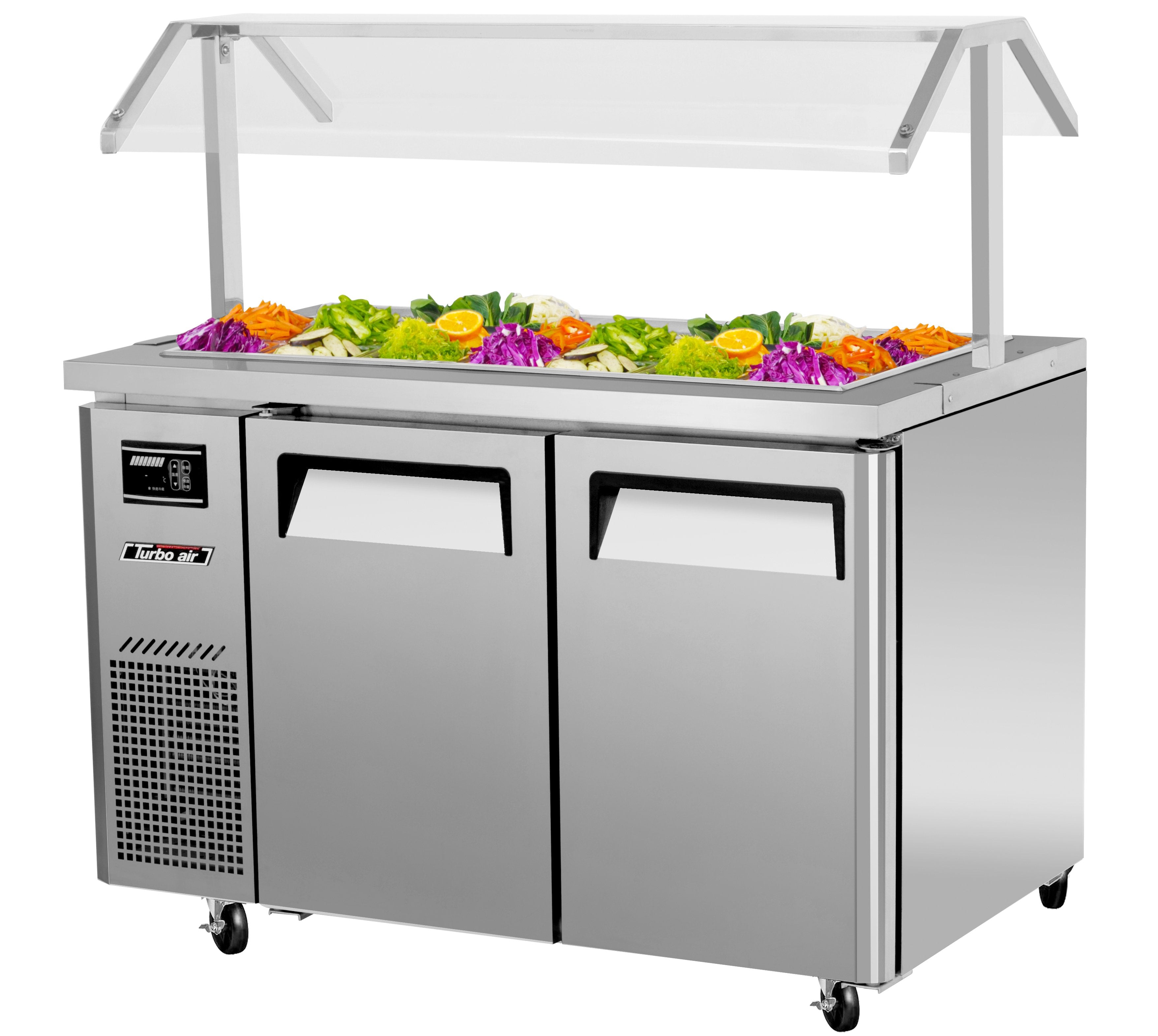 Turbo Air JBT-48-N 2 Solid Doors Buffet Table, Side Mount