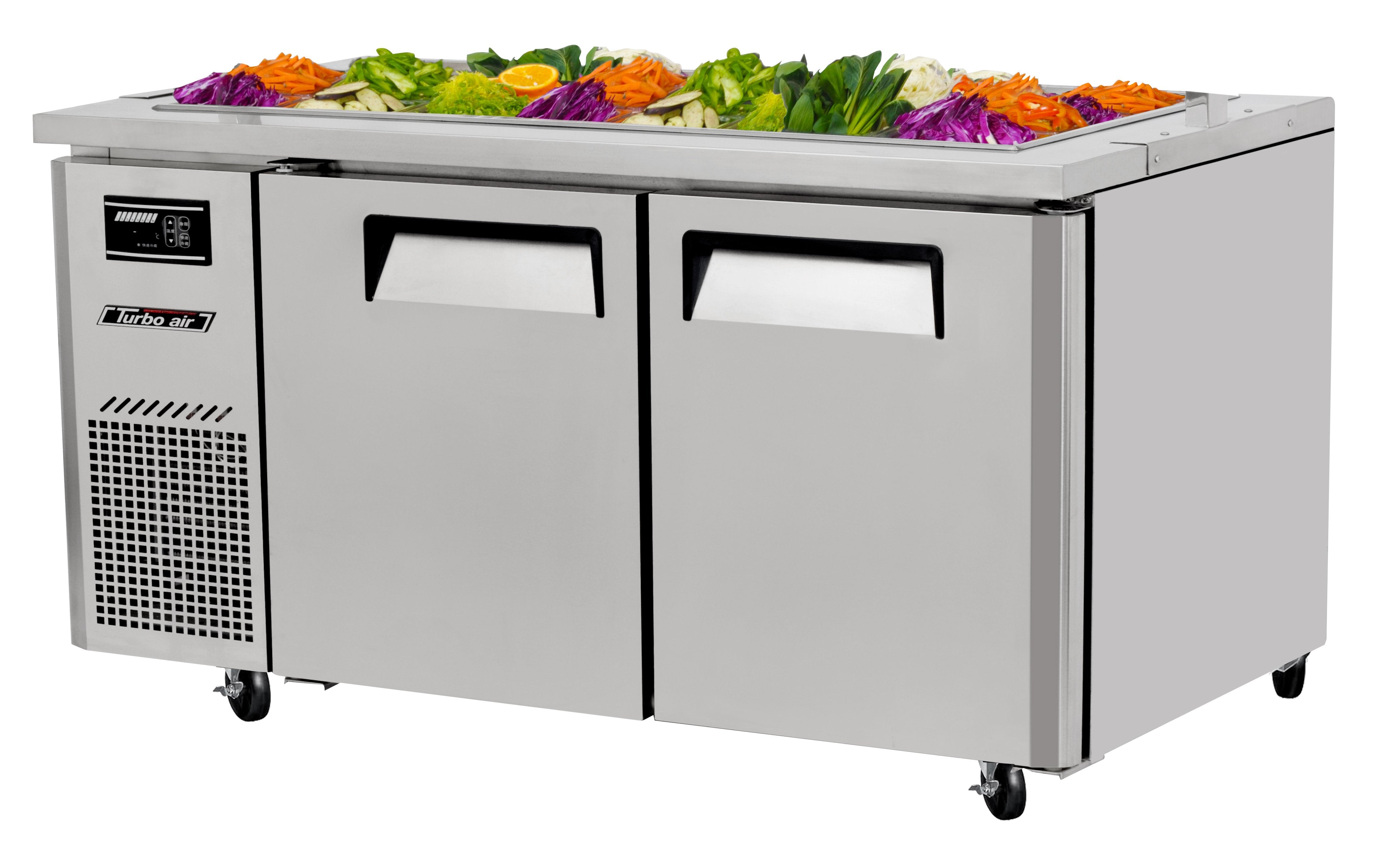 Turbo Air JBT-60-N 2 Solid Doors Buffet Table, Side Mount