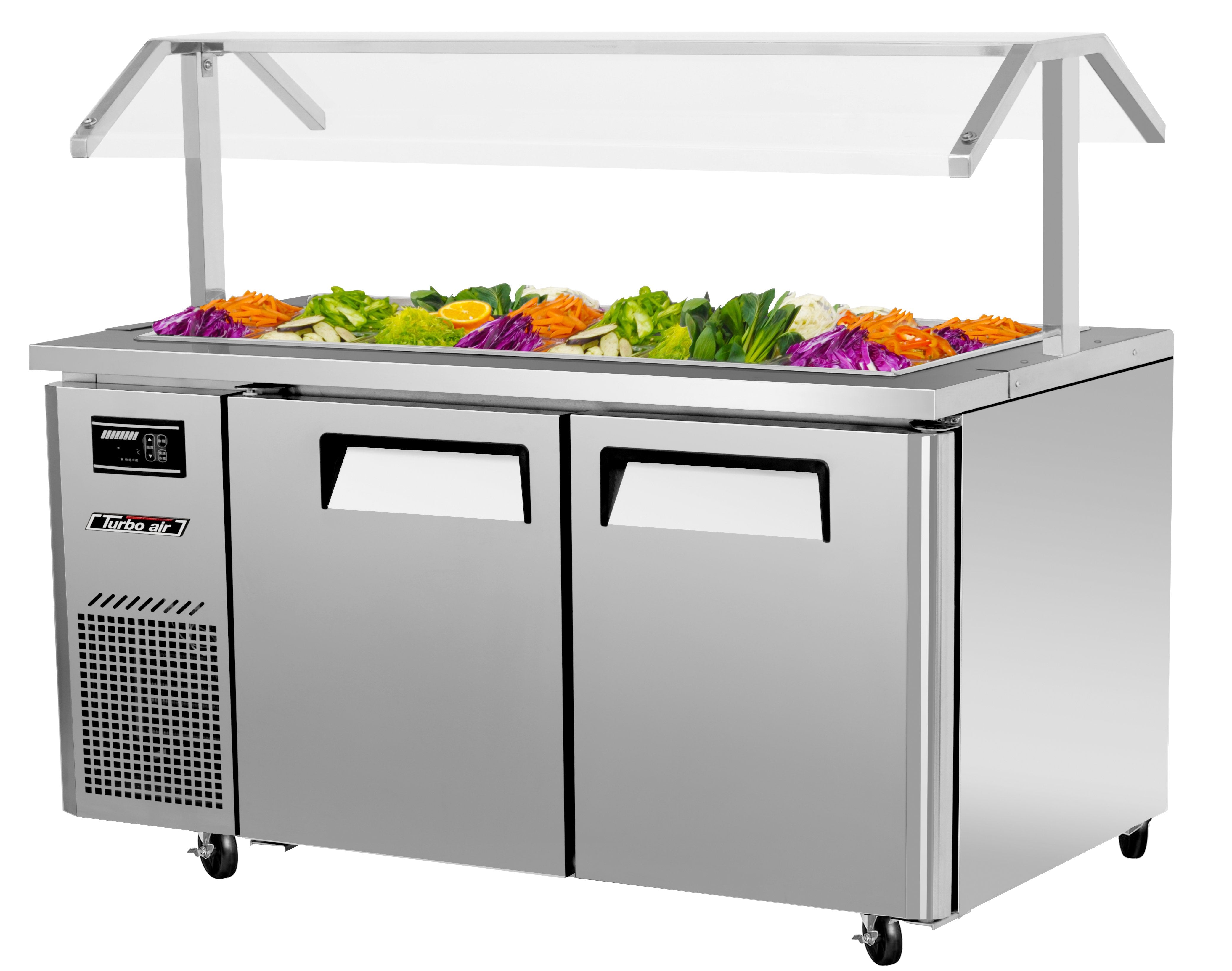 Turbo Air JBT-60-N 2 Solid Doors Buffet Table, Side Mount