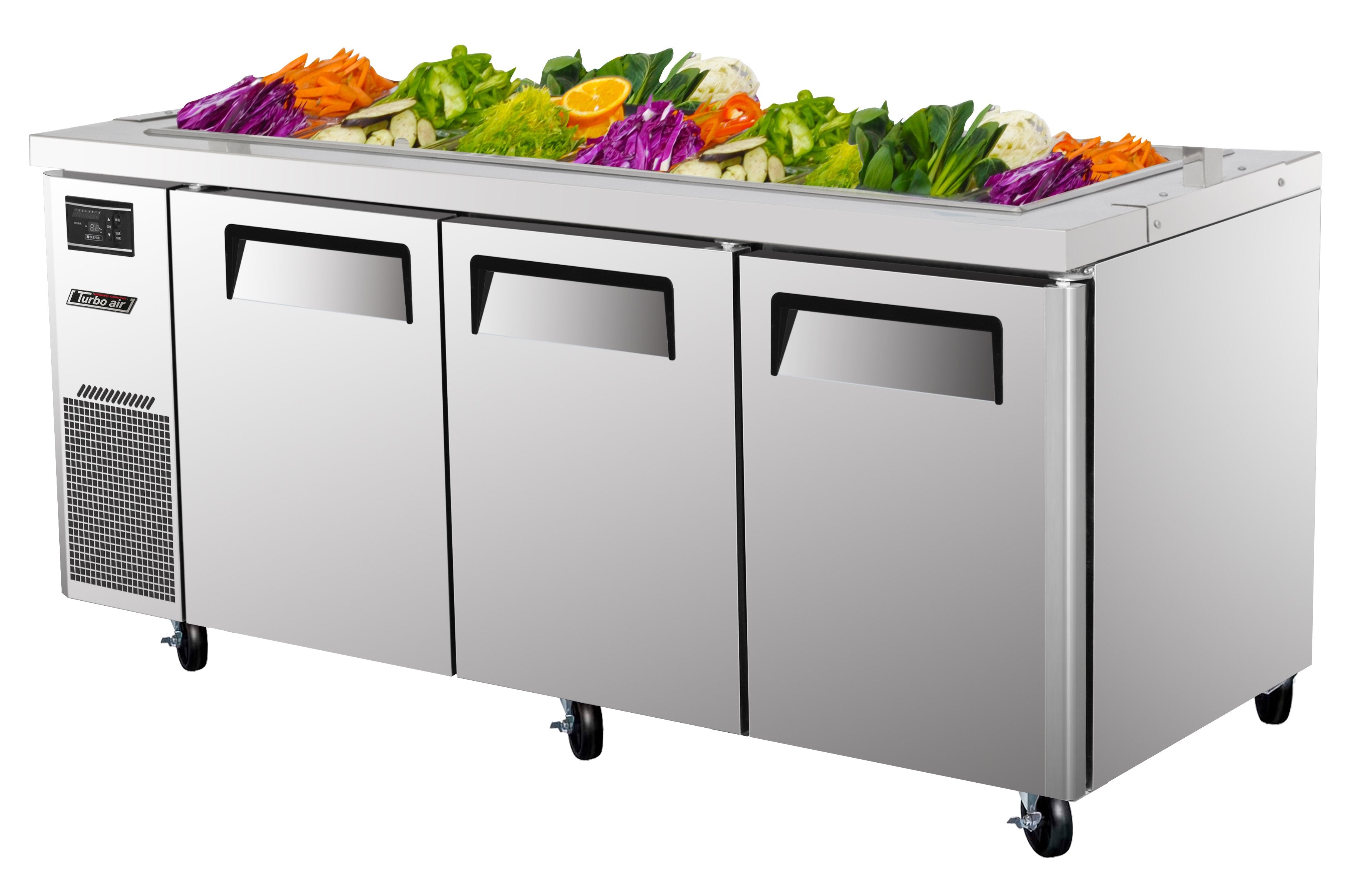 Turbo Air JBT-72-N 3 Solid Doors Buffet Table, Side Mount