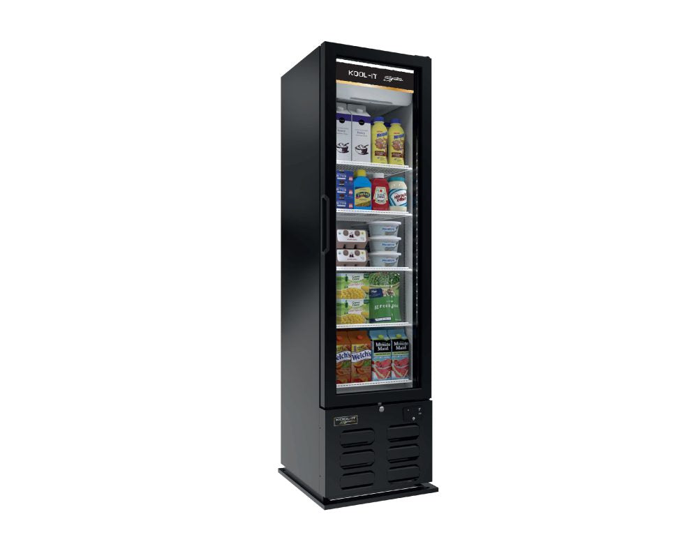 Kool-It - Signature LX-10RB Single Glass Door Merchandiser Refrigerator