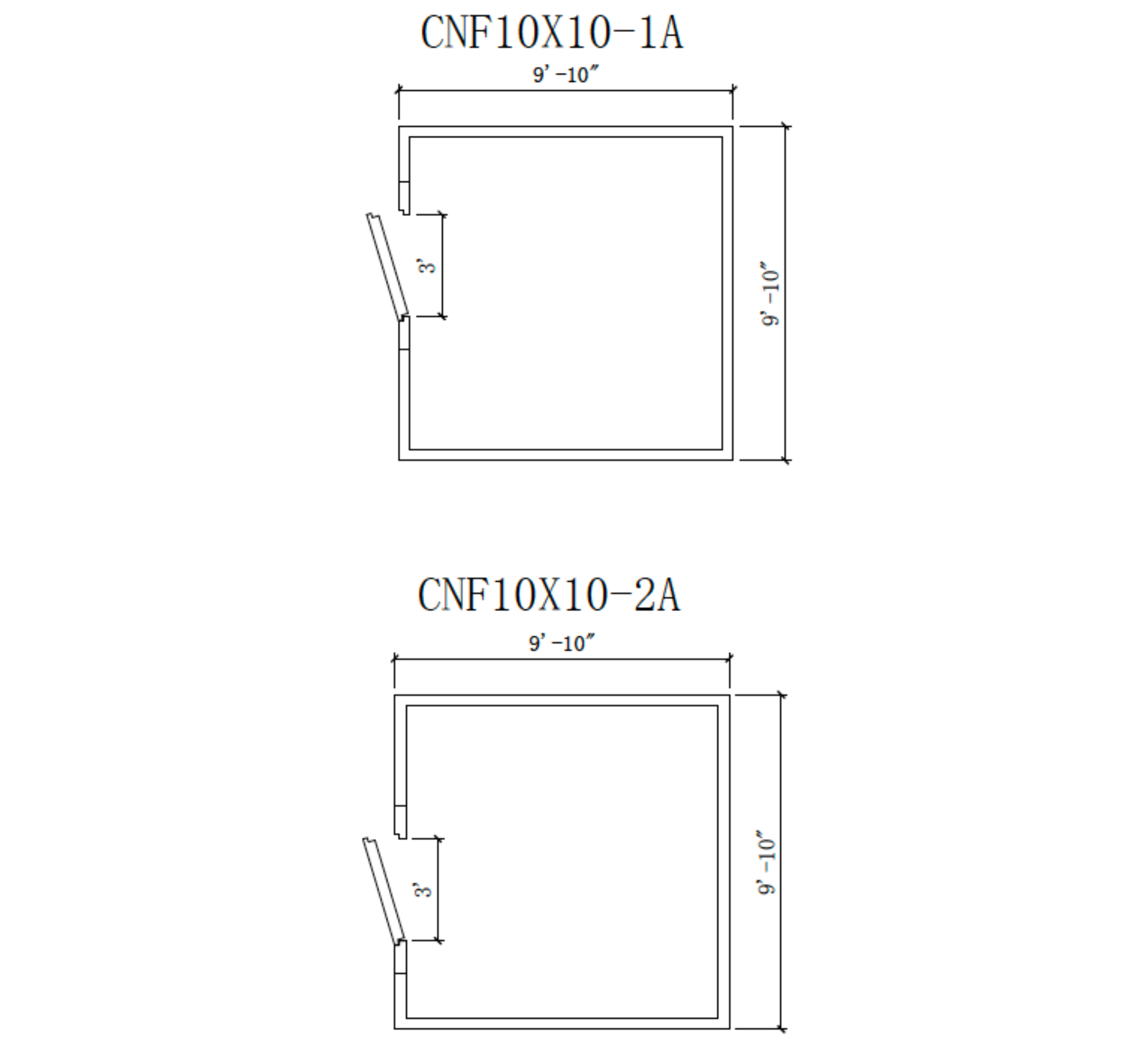 Astra 10 x 10 Walk-In Cooler No Floor