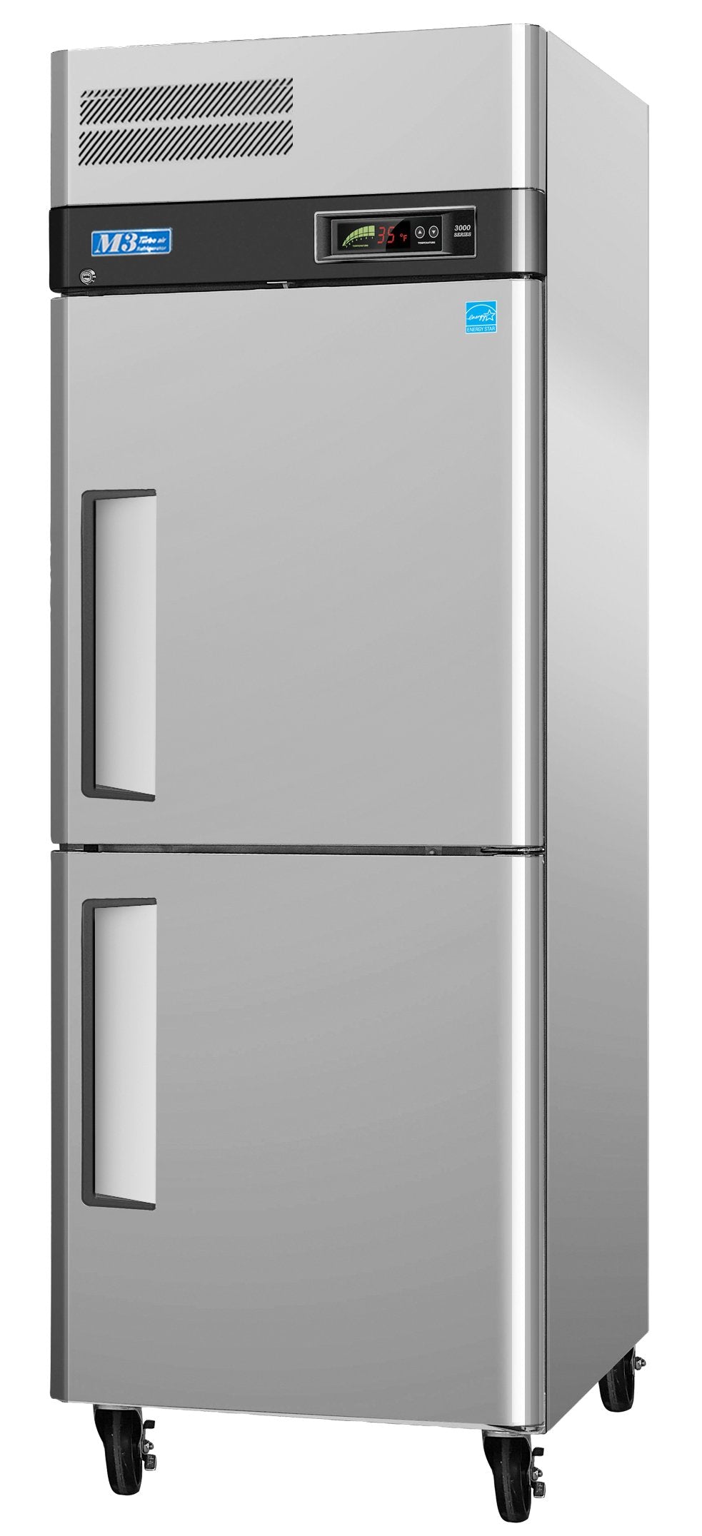 Turbo Air M3F24-2-N 2 Solid Half-Doors Top Mount Freezer