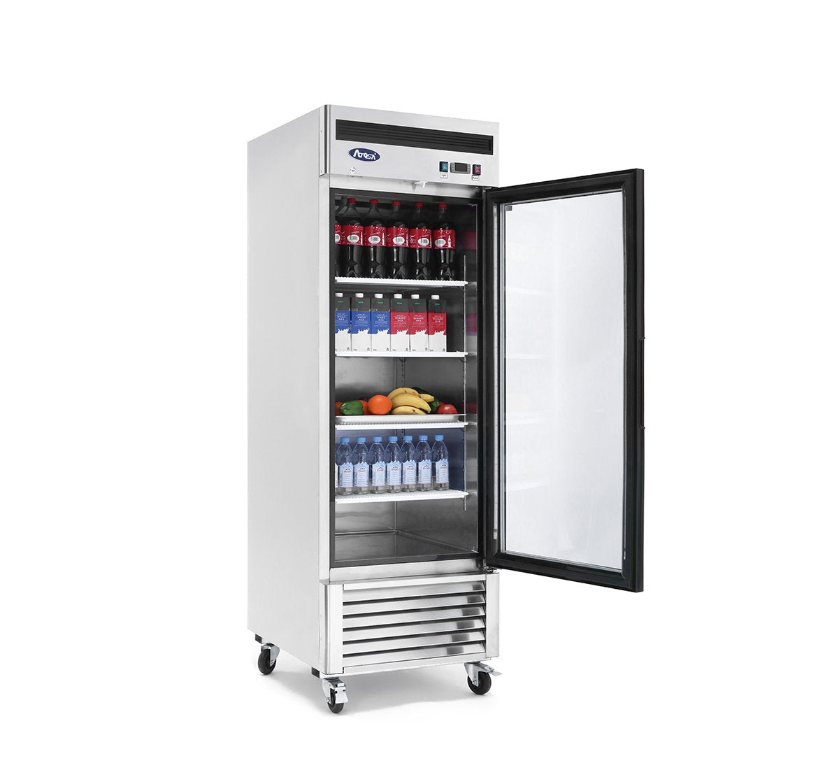 Atosa MCF8705GR Bottom Mount One Glass Door Refrigerator