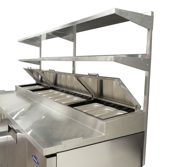 Atosa MROS-44P Double Overshelf for 44" Pizza Prep Table