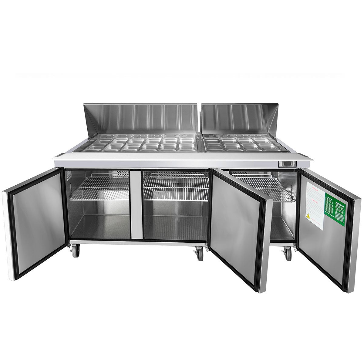 Atosa MSF8308GR 72" Mega top Sandwich Prep. Table with 30 Pan