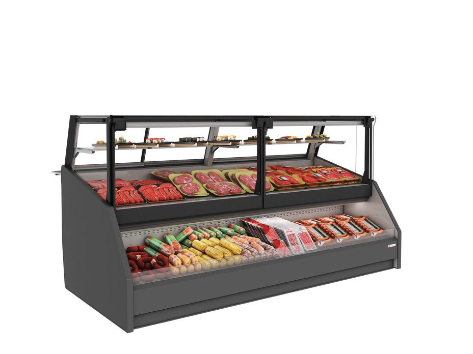 Atlantic® VCC12 Cooper Combination Deli Case, 12'