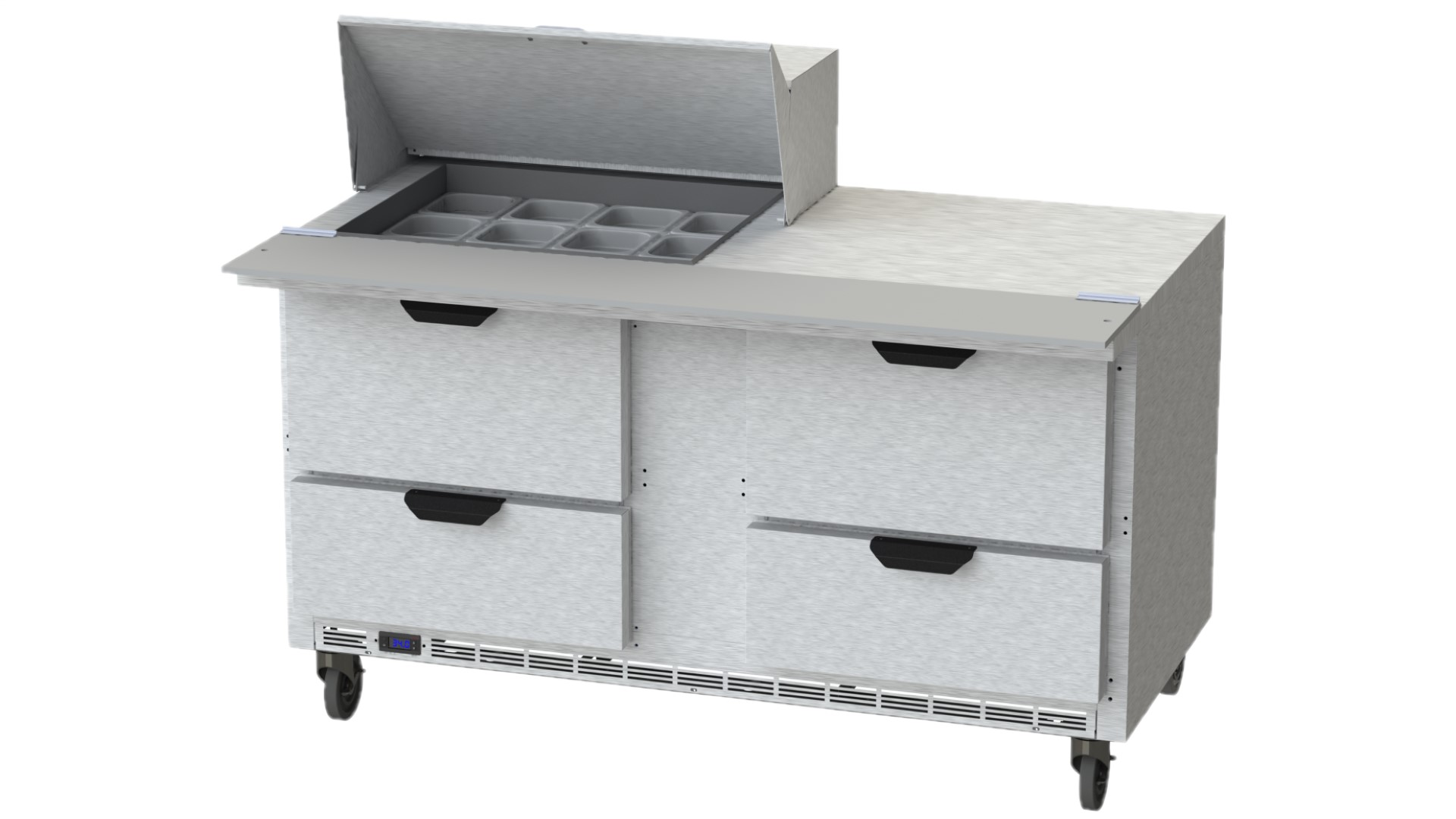 Beverage Air SPED60HC-12M-4 Sandwich/Salad Mega Top Prep Table 60"