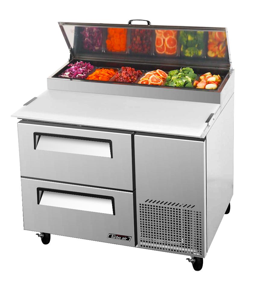 Turbo Air TPR-44SD-D2-N 2 Drawers Pizza Prep.Table