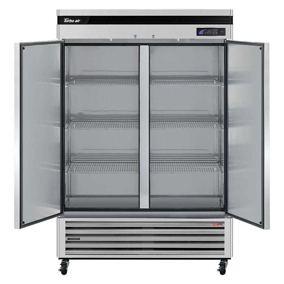 Turbo Air TSF-49SD-N 2 Solid Doors Freezer, Bottom Mount