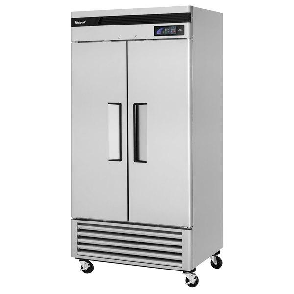 Turbo Air TSR-35SD-N6 2 Solid Doors Refrigerator, Bottom Mount