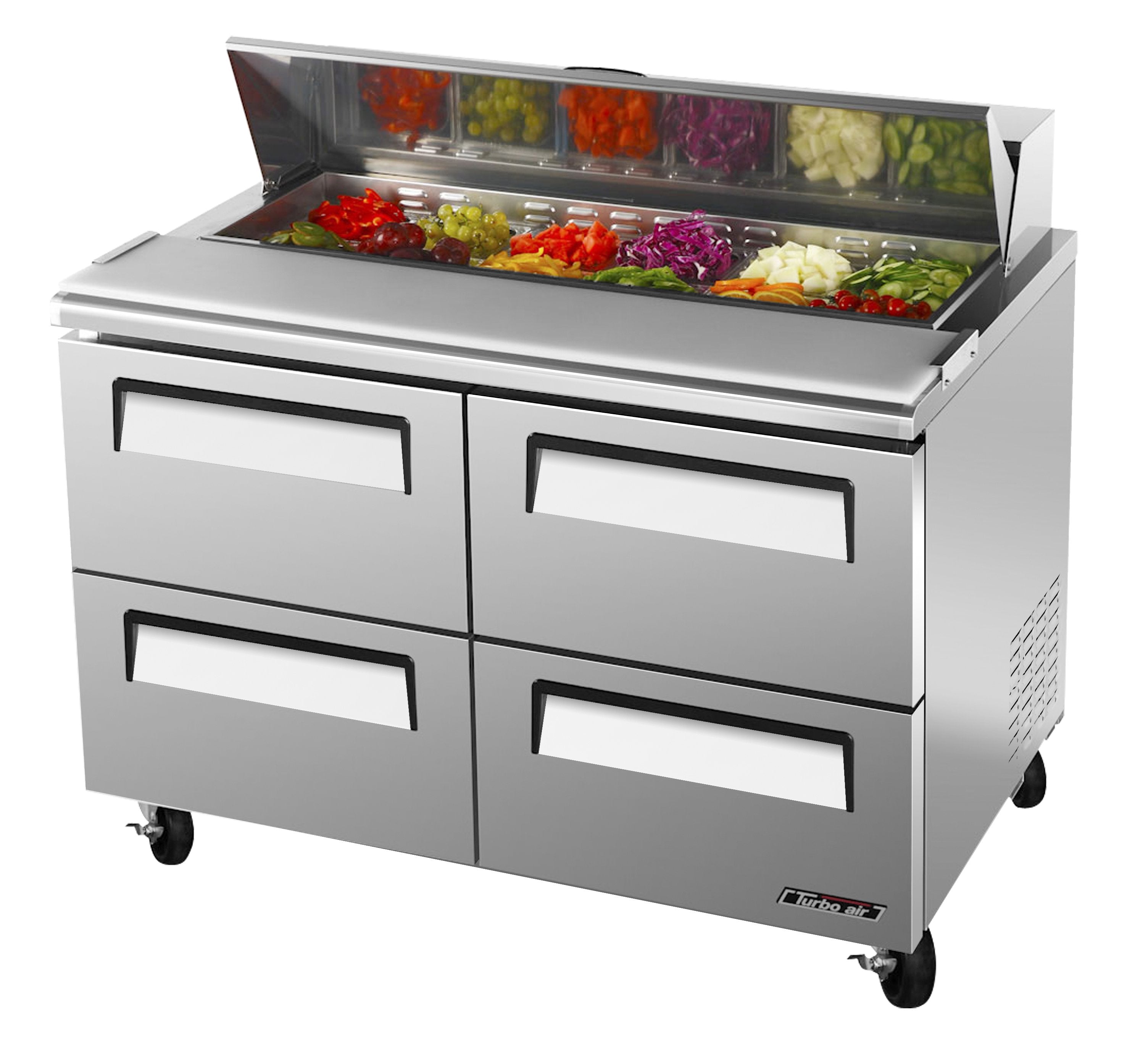 Turbo Air TST-48SD-D4-N 4 Drawers Sandwich/Salad Unit