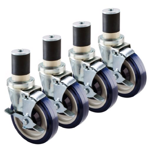 Atosa CSTEA-2-016 Caster Set 5"H 1-1/2" Expanding Stem Caster Kit (set Of 4)