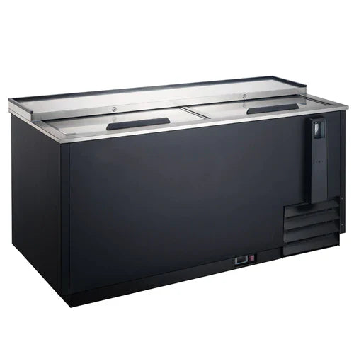 Coldline BBC-65 65" Horizontal Reach-In Black Bottle Cooler - 18 Cu. Ft.