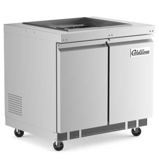 Coldline CBT-36 36" Stainless Steel Refrigerated Salad Bar, Buffet Table