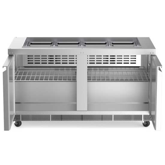 Coldline CBT-60 60" Stainless Steel Refrigerated Salad Bar, Buffet Table