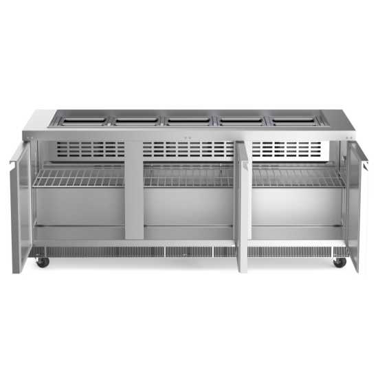 Coldline CBT-72 72" Stainless Steel Refrigerated Salad Bar, Buffet Table