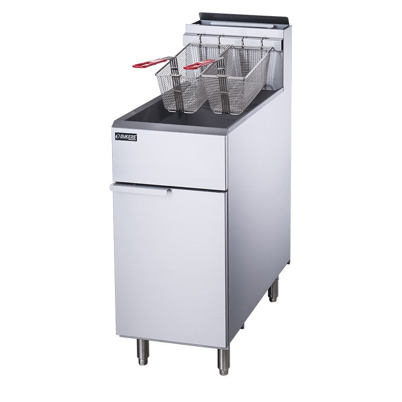 Dukers DCF4-LPG Liquid Propane Gas Fryer with 4 Tube Burners