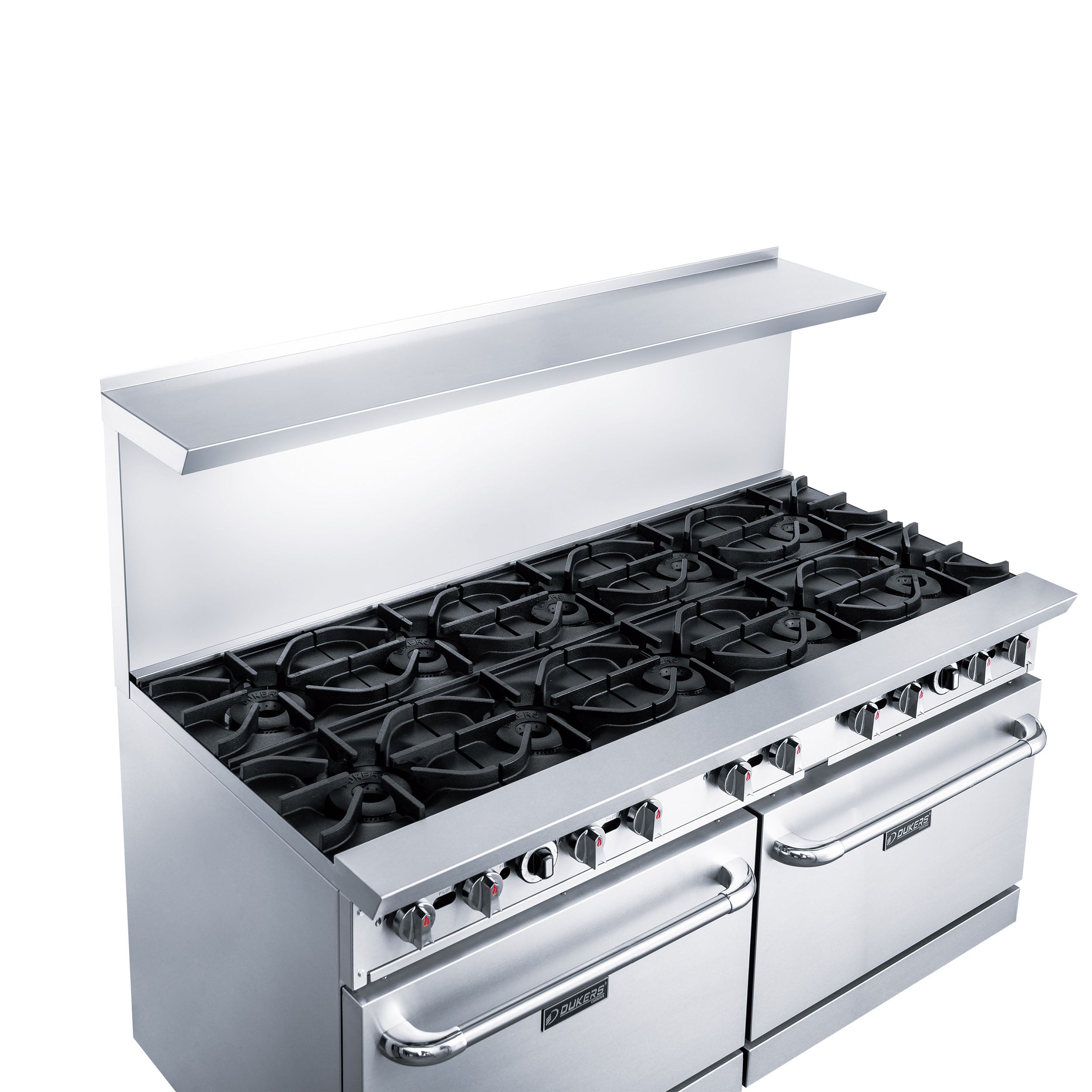 Dukers DCR60-10B 60″ Gas Range with Ten (10) Open Burners