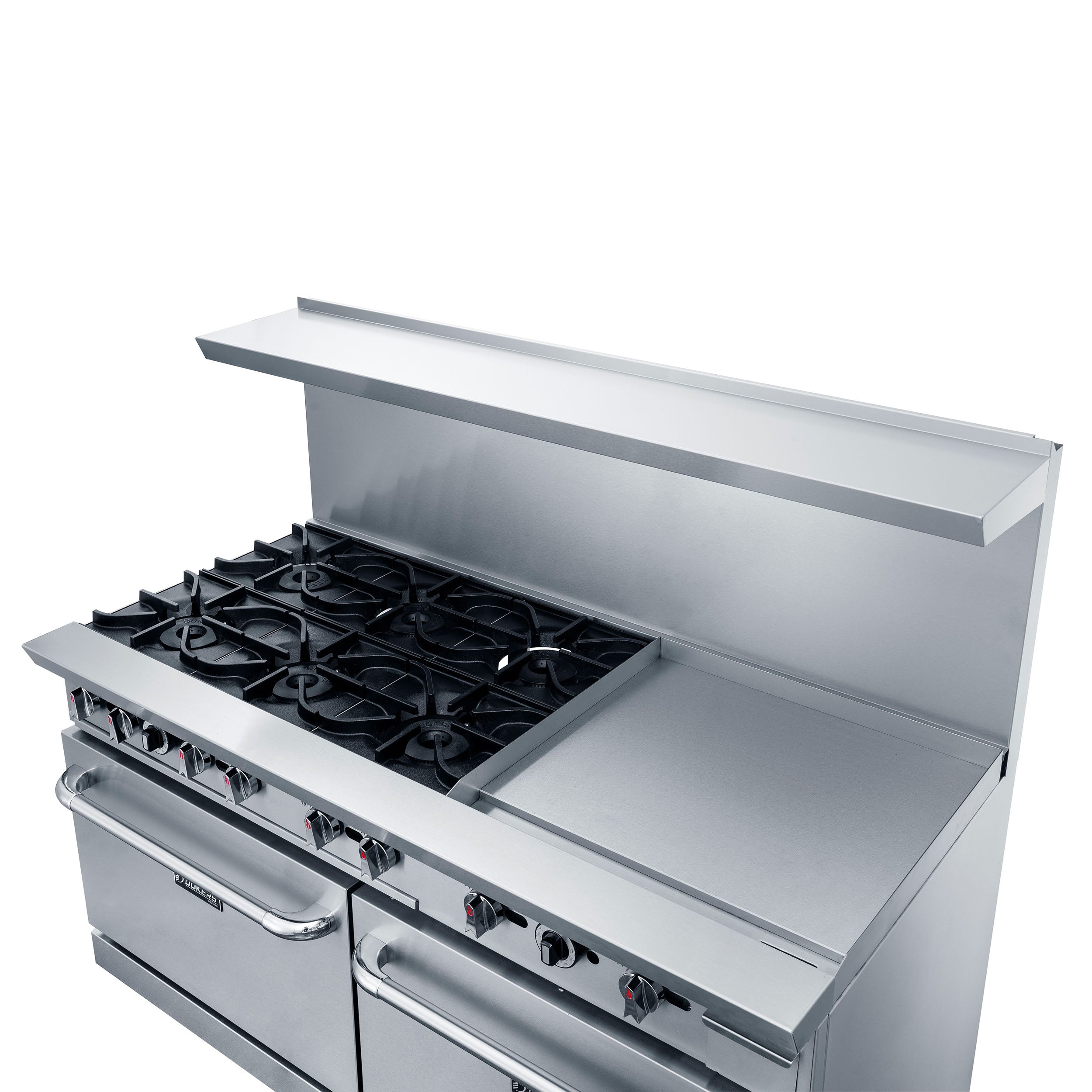 Dukers DCR60-6B24GM 60″ Gas Range with Six (6) Open Burners & 24″ Griddle