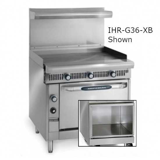 Imperial IHR-G24-XB-NG Spec Series 24" Griddle Heavy Duty Open Cabinet Base Natural Gas Range