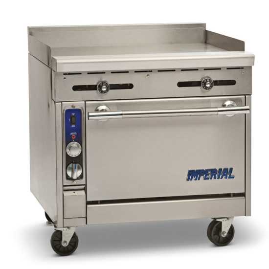 Imperial IHR-GT36-NG Spec Series 36" Griddle Standard Oven Heavy Duty Natural Gas Range w/ Thermostatic Controls