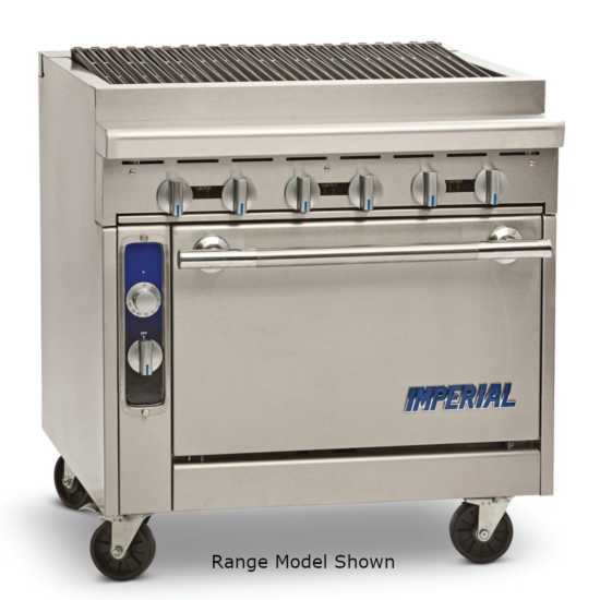 Imperial IHR-RB-M-LP Spec Series 36" Modular/Countertop Radiant Char-Broiler Heavy Duty Liquid Propane Gas Range