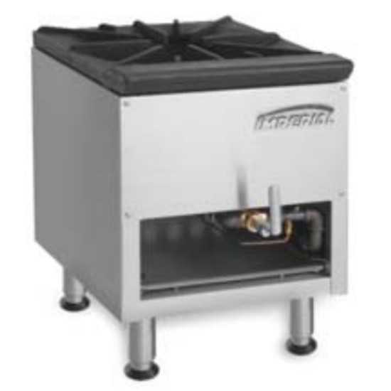 Imperial ISP-J-SP-NG 18" Single Jet Burner Natural Gas Stock Pot Range - 125,000 BTU