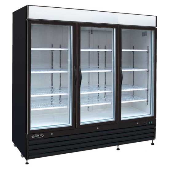 Kool-It KGF-72-DV 81" Triple Glass Door Freezer