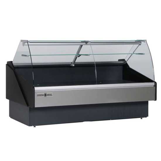 Hydra-Kool KPM-CG-100-S 101" Refrigerated Curved Glass Packaged Meat Deli Case - Self Contained