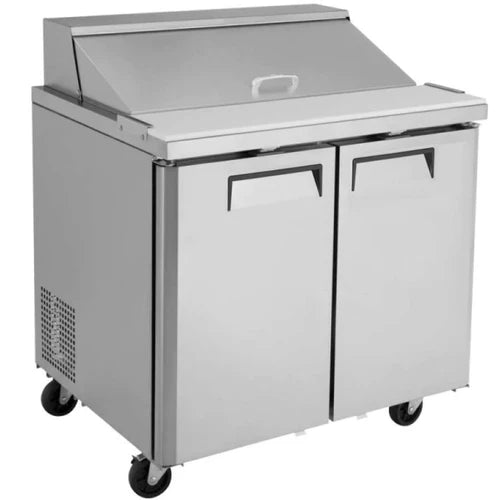 Coldline SP36 36" Bain Marie Sandwich Prep Table - 10 Pans