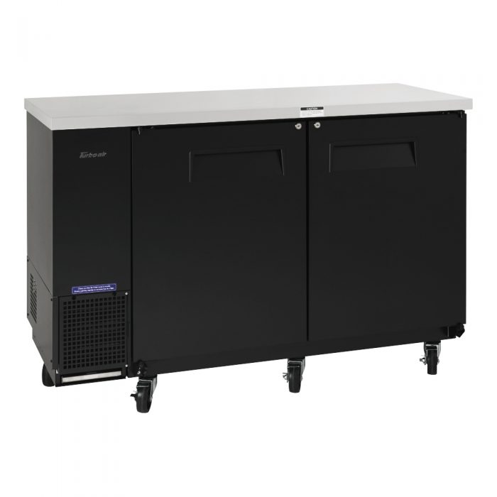 Turbo Air TBB-24-60SBD-N6 61" Narrow Back Bar Cooler with Black Doors